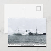 USS Maine in de haven van Havana Briefkaart (Voorkant / Achterkant)