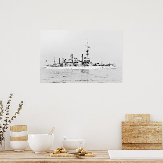 USS Massachusetts Poster (Keuken)