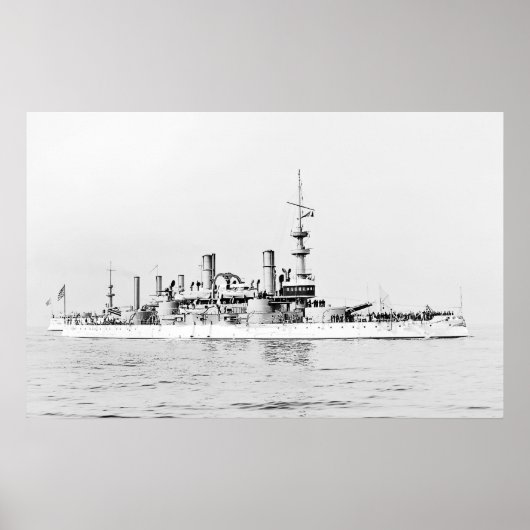 USS Massachusetts Poster (Voorkant)