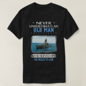 USS McCloy FF1038 Veterans Dag eervaldag cadeau T-shirt (Design voorkant)