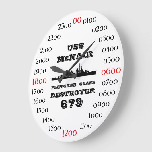 USS McNair (DD-679) Grote Klok (Hoek)