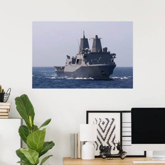 USS Mesa Verde (LPD 19) Poster (Thuiskantoor)