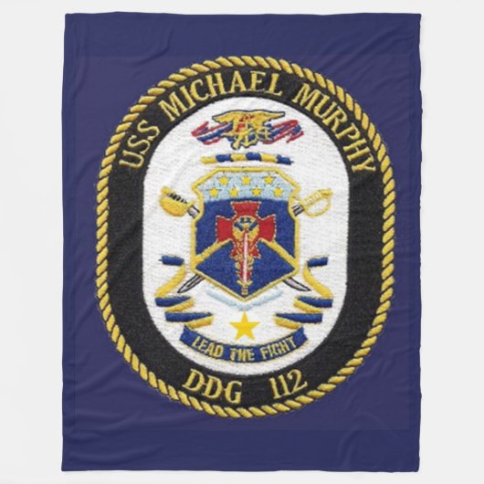 USS MICHAEL MURPHY FLEECE BLANKET (Voorkant)
