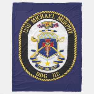 USS MICHAEL MURPHY FLEECE BLANKET DEKEN