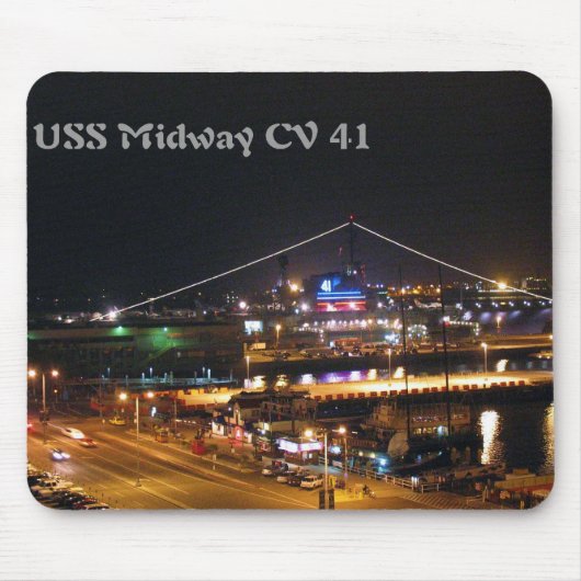 USS Midway CV41 Muismat (Voorkant)