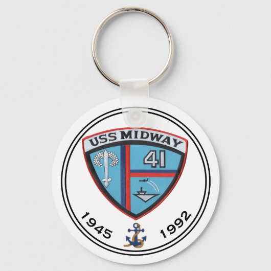 USS MIDWAY CV-41 CARRIER SLEUTELHANGER (Voorkant)