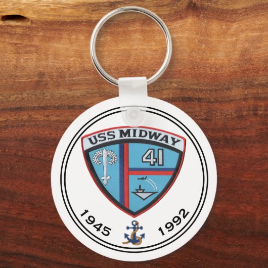 USS MIDWAY CV-41 CARRIER SLEUTELHANGER (Voorkant)