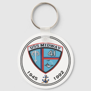 USS MIDWAY CV-41 CARRIERKEYCHAIN SLEUTELHANGER