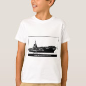 USS MIDWAY CVB-41, marineschip T-shirt (Voorkant)