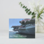 USS Midway in San Diego, Californië Briefkaart (Staand voorkant)