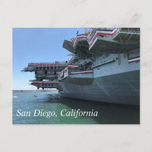 USS Midway in San Diego, Californië Briefkaart (Voorkant)