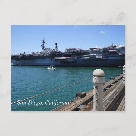 USS Midway in San Diego, Californië Briefkaart (Voorkant)