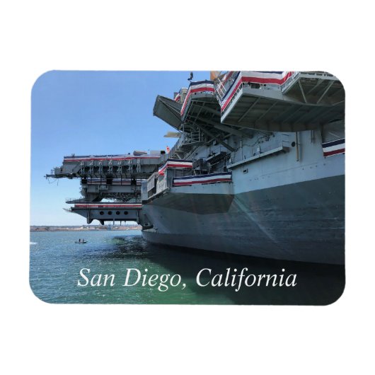 USS Midway in San Diego, Californië Magneet (Horizontaal)