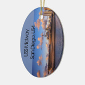 USS Midway Keramisch Ornament (Links)