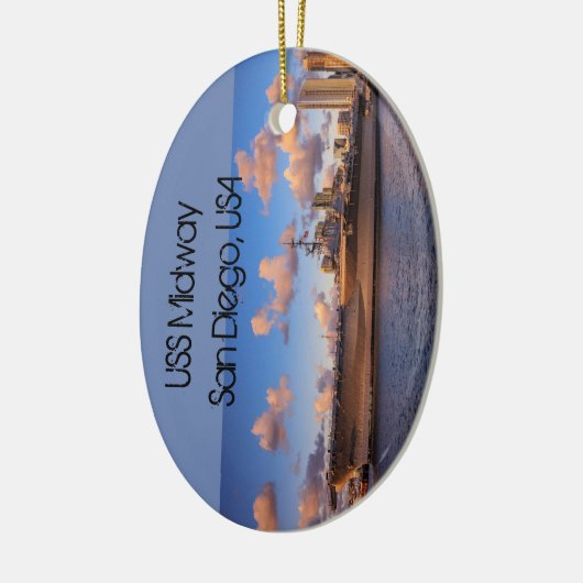USS Midway Keramisch Ornament (Links)