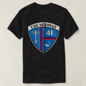 USS Midway Zip  T-shirt (Design voorkant)