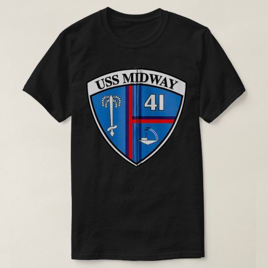 USS Midway Zip T-shirt (Design voorkant)