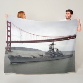 USS MISSOURI 3 FLEECE DEKEN