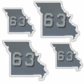 USS MISSOURI BB63 sicker Sticker (Voorkant)