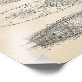 USS MISSOURI-blauwdrukken Foto Afdruk (Hoek)