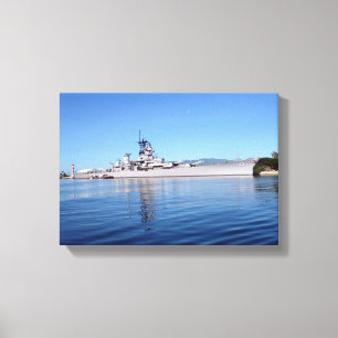 USS Missouri Canvas Afdruk
