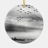 USS Missouri Flyover Surrender of Japan Keramisch Ornament (Voorkant)