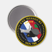 USS Missouri Magnet (Voorkant / Achterkant)