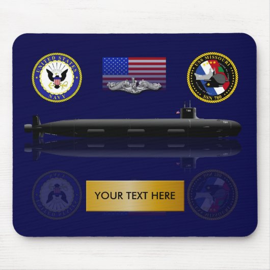 USS Missouri Mousepad Muismat (Voorkant)