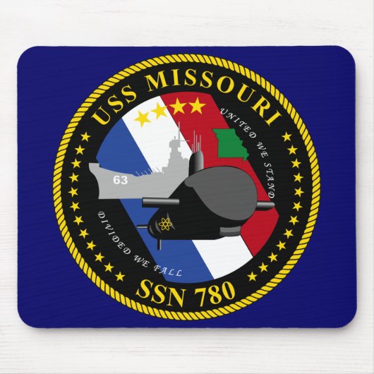 USS Missouri Mousepad Muismat (Voorkant)