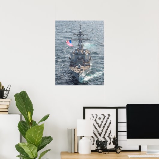 USS Mitscher (DDG 57) Poster (Thuiskantoor)