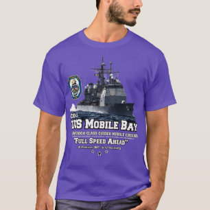USS Mobile Bay CG53 Marine Cruiser T-shirt