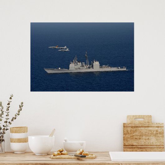 USS Mobile Bay (CG 53) Poster (Keuken)