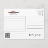 USS MOBILE CG-53 GELEIDE RAKETKRUISER BRIEFKAART (Achterkant)