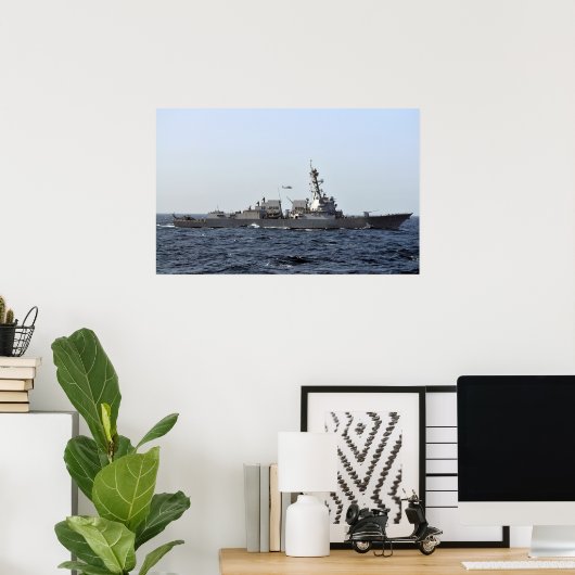 USS Momsen (DDG 92) Poster (Thuiskantoor)