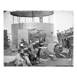 USS-monitor, 9 juli, 1862, 20 x 25 B/W fotoafdrukk Foto Afdruk