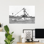 USS Monitor Amphitrite Poster (Thuiskantoor)