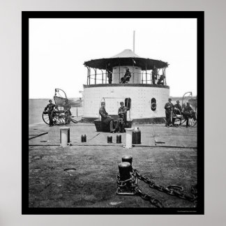 USS Monitor Catskills in Charleston Harbour, SC 18 Poster