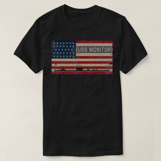USS Monitor Ironclad Ship American Civil War Union T-shirt (Design voorkant)