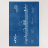 USS Monitor - Schip Blauwdruk Plannen ABD Legpuzzel (Verticaal)