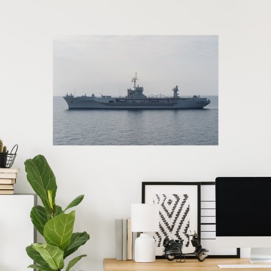 USS Monteer Whitney (LCC 20) Poster (Thuiskantoor)