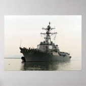 USS Mustin (DDG 89) Poster (Voorkant)