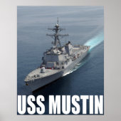 USS Mustin Poster (Voorkant)