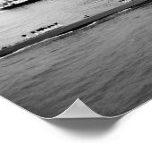 USS Nautilus verankerd in New York Harbour - 1958 Poster (Hoek)