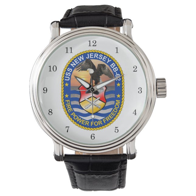 USS New Jersey BB-62 horloge (Voorkant)