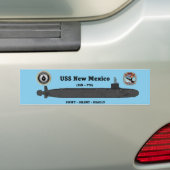 USS New Mexico (SSN-779) Bumpersticker (Op auto)