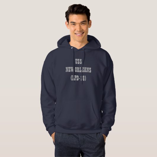 USS NEW ORLEANS (LPD-18) HOODIE (Voorkant volledig)