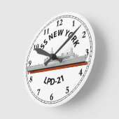 USS NEW YORK, LPD-21, SAN ANTONIO RONDE KLOK (Hoek)