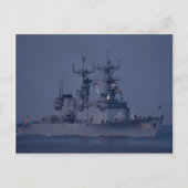 USS Nicholson" Briefkaart (Voorkant)