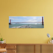 USS Nimitz bij de Golden Gate Canvas Afdruk (Insitu (Woonkamer))