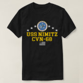 USS Nimitz CVN68 T-shirt (Design voorkant)